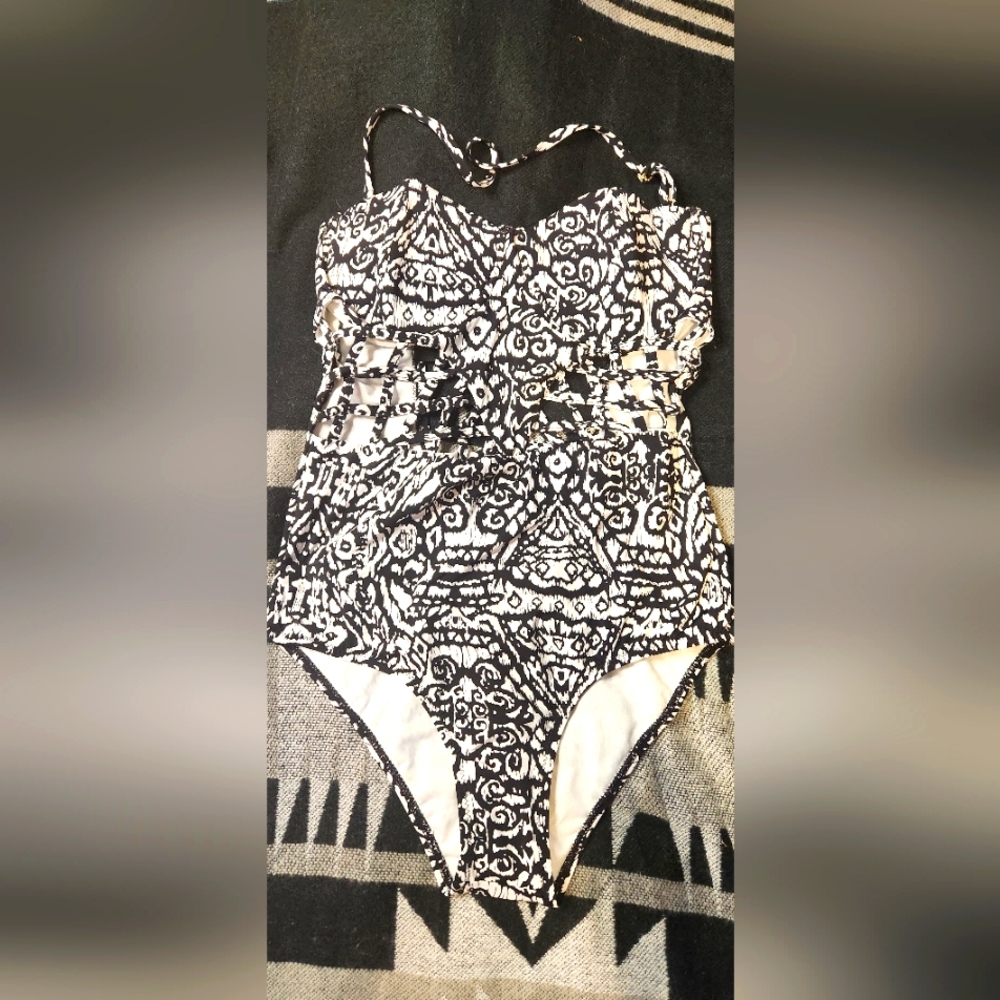 Cute black and white size medium one piece
